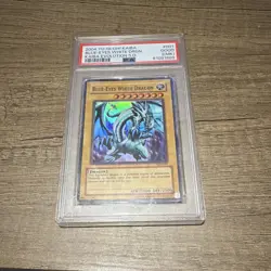 Yugioh Blue-Eyes White Dragon SKE-001 Super Rare Holo Unlimited EN 2004 PSA 2 - Image 1