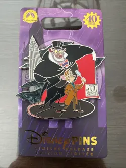The Great Mouse Detective 40Th Anniversary Edition Pin - Walt Disney World LR - Image 1