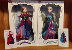 Disney Limited Edition Winter Gear Anna & Coronation Elsa 17 Doll LE NIB w/ Card - Image 1