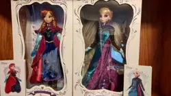 Disney Limited Edition Winter Gear Anna & Coronation Elsa 17 Doll LE NIB w/ Card - Image 2