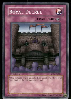Royal Decree SD5-EN035 Structure Deck: Warrior's Triumph Yu-Gi-Oh 1st Edition LP - Image 1