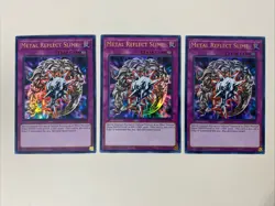 Yugioh - Metal Reflect Slime x 3 - 1st Edition Ultra Rare NM - Free Holo Card A - Image 1