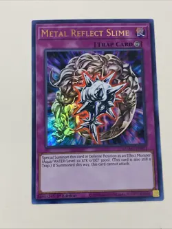 Yugioh - Metal Reflect Slime x 3 - 1st Edition Ultra Rare NM - Free Holo Card A - Image 3
