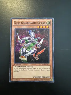 Yu-Gi-Oh! TCG Ninja Grandmaster Sasuke BP02-EN029 MOSAIC RARE 1st Edition NM - Image 1