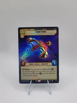 Star Wars Unlimited - SEC - Ebon Hawk - Cause and Effect - Hyperspace FOIL - Image 1