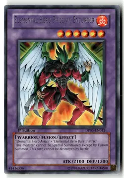 Elemental Hero Phoenix Enforcer DP05-EN012 Rare Yu-Gi-Oh 1st Edition LP - Image 1