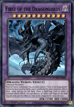 First Of The Dragonlords - Super Rare 1st Edition DUAD-EN036 - NM - YuGiOh - Image 1