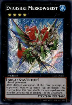Yu-Gi-Oh! Evigishki Merrowgeist Secret Rare HA06-EN053 - Image 1