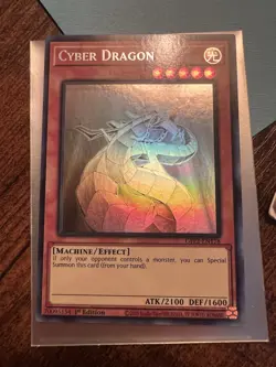 Konami Yu-Gi-Oh! TCG Cyber Dragon GFP2-EN178 Ghost Rare Foil 1st Ed ATK/DEF - Image 1