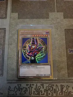 YUGIOH DARK MAGICIAN MGED-EN002 GOLD 1ST ED NM/VLP - Image 1