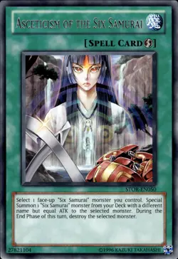 Asceticism Of The Six Samurai - Rare STOR-EN050 - NM - YuGiOh - Image 1
