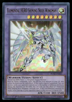 Elemental HERO Shining Neos Wingman POTE-EN041 Yu-Gi-Oh 1st Edition NM - Image 1