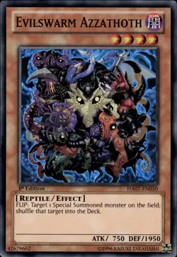 Evilswarm Azzathoth - Super Rare 1st Edition HA07-EN050 - NM - YuGiOh - Image 1