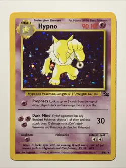 Pokemon TCG Hypno Fossil 8/62 Holo Unlimited Holo Rare - Image 2