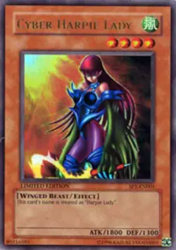 Yugioh! LP Cyber Harpie Lady - SP1-EN001 - Ultra Rare - Limited Edition Lightly - Image 1