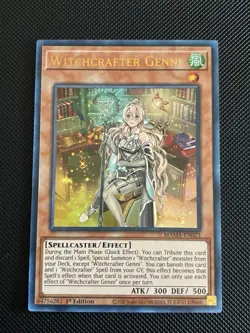 Yugioh! - Witchcrafter Genni MAMA-EN023 Magnificent Mavens 1st Ed. Ultra Rare NM - Image 1