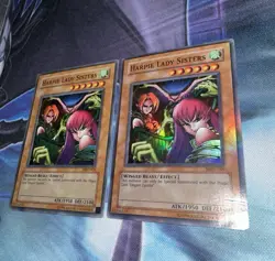 Harpie Lady Sisters MP & HP Super Rare Unlimited MRD-009 OG Print x2 Yugioh! - Image 2