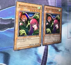 Harpie Lady Sisters MP & HP Super Rare Unlimited MRD-009 OG Print x2 Yugioh! - Image 3
