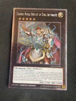 Yu-Gi-Oh! TCG Sacred Noble Knight of King Artorigus NKRT MP Limited Platinum Rar - Image 1