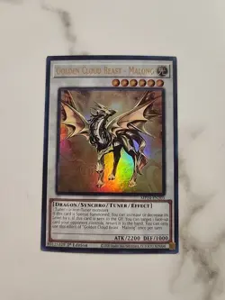 YuGiOh Golden Cloud Beast - Malong MP24-EN203 1st Edition Ultra Rare - Image 1