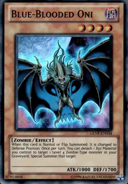 Blue-Blooded Oni - Super Rare GENF-EN034 - LP - YuGiOh - Image 1