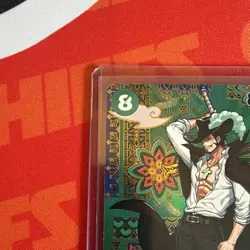 NM Dracule Mihawk Special Rare SP OP12-030 The Azure Sea’s Seven One Piece OP14 - Image 5