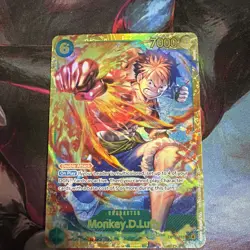 Monkey D. Luffy OP13-118 SEC Secret Rare Carrying On His Will One Piece TCG NM - Image 1