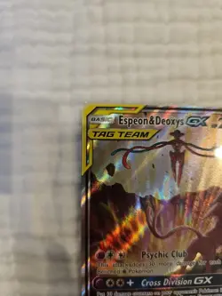 Espeon & Deoxys GX SM240 Tag Team Black Star Promo NM Pokemon TCG - Image 2