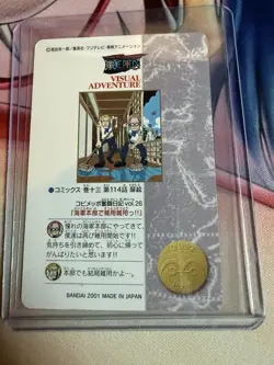 Koby Helmeppo One Piece Visual Adventure Card No. 150 Bandai 2001 Japan Carddass - Image 2