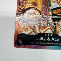 Bandai Luffy & Ace ST30-001 Starter Deck Leader Foil Full Art Eng - Image 3
