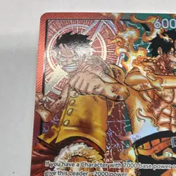 Bandai Luffy & Ace ST30-001 Starter Deck Leader Foil Full Art Eng - Image 4