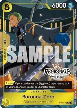 Roronoa Zoro (113) (Regional Participation Pack 2026 Vol.1) OP07-113 Foil NM - Image 1