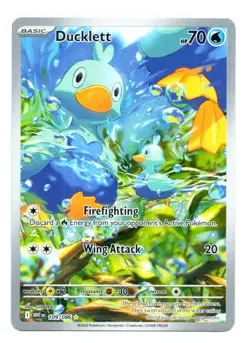 Ducklett 109/086 Illustration Rare White Flare - Pokemon TCG - Image 1
