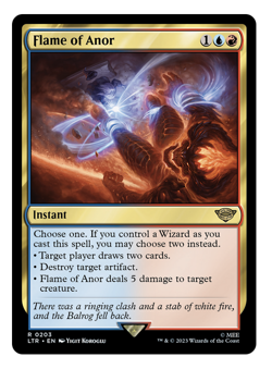 MTG - 1 x Flame of Anor - Rare Instant - Lord of the Rings (LTR) - M/NM - Image 1