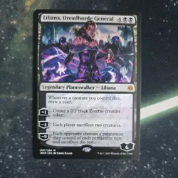 MTG Liliana, Dreadhorde General - 97 - NM - Promo Pack Stamp-Magic the Gathering - Image 2