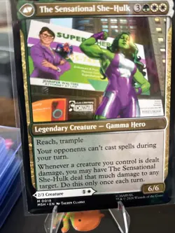Jennifer Walters 18 Mythic Marvel Super Heroes Magic: The Gathering NM - Image 5