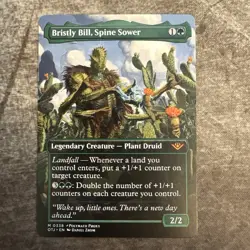 Bristly Bill, Spine Sower - Custom Art MTG Magic The Gathering Playtest Card - Image 1