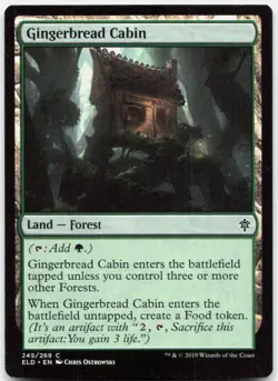 Gingerbread Cabin 245 Common Throne of Eldraine Magic: The Gathering Near Mint - Image 1
