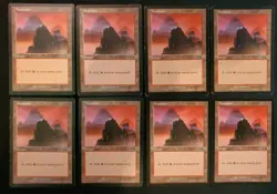 8x Mountian #344 Urza's Saga Basic Land Magic The Gathering MTG Mixed Condition - Image 1
