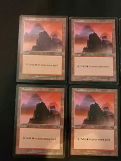 8x Mountian #344 Urza's Saga Basic Land Magic The Gathering MTG Mixed Condition - Image 2