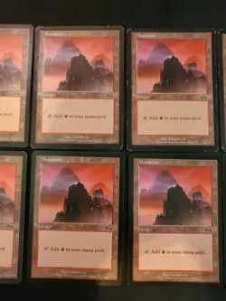 8x Mountian #344 Urza's Saga Basic Land Magic The Gathering MTG Mixed Condition - Image 3