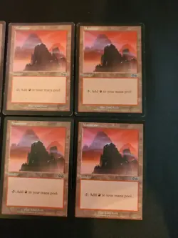8x Mountian #344 Urza's Saga Basic Land Magic The Gathering MTG Mixed Condition - Image 5