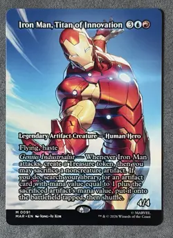 MTG: Iron Man, Titan of Innovation (Borderless) #91 Marvel Super Heroes - Normal - Image 1