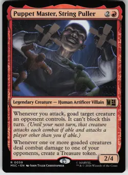 Puppet Master, String Puller Commander: Marvel Super Heroes 59 NM R - Image 1