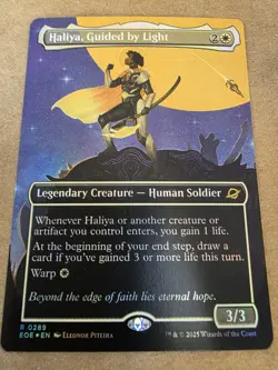 Haliya, Guided by Light - Foil (Borderless) Edge of Eternities - Mtg - Image 1