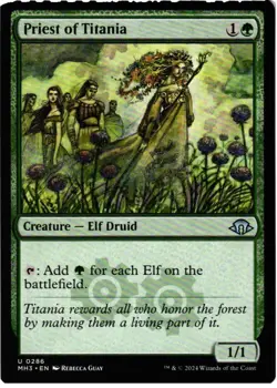 Priest of Titania 286 UC Modern Horizons 3 NM MTG - Image 1