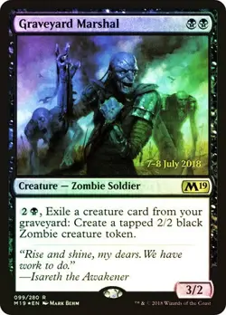 MTG - Graveyard Marshal - Foil - Date Stamp Promo - M19 - Magic the Gathering - Image 1