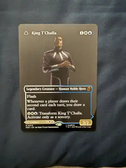 King T’Challa (Borderless) NM Foil (0373) Rare MTG - Image 2