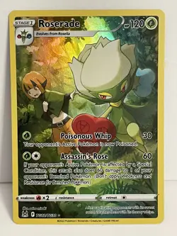 Pokemon TCG Roserade Lost Origin Trainer Gallery TG02/TG30 Holo Ultra Rare NM - Image 1