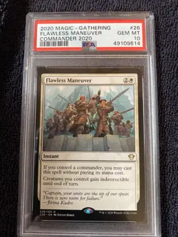 PSA 10 Gem Flawless Maneuver Magic the Gathering C20 Commander 2020 - Image 1